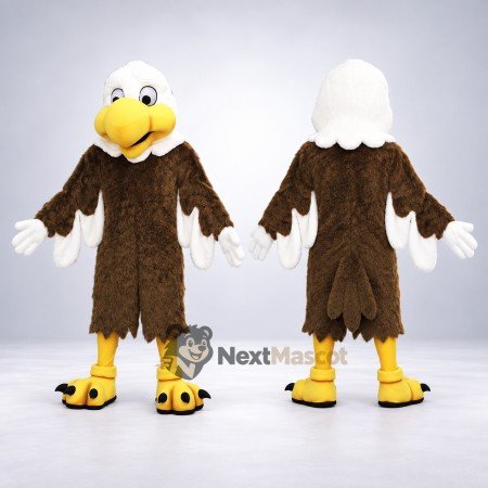 Bald Eagle Mascot Costume - White Gloves Bald Eagle Mascot Costume - White Gloves