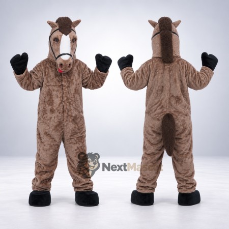 Horse Mascot Costume - Brown for Festivals Horse Mascot Costume - Brown for Festivals