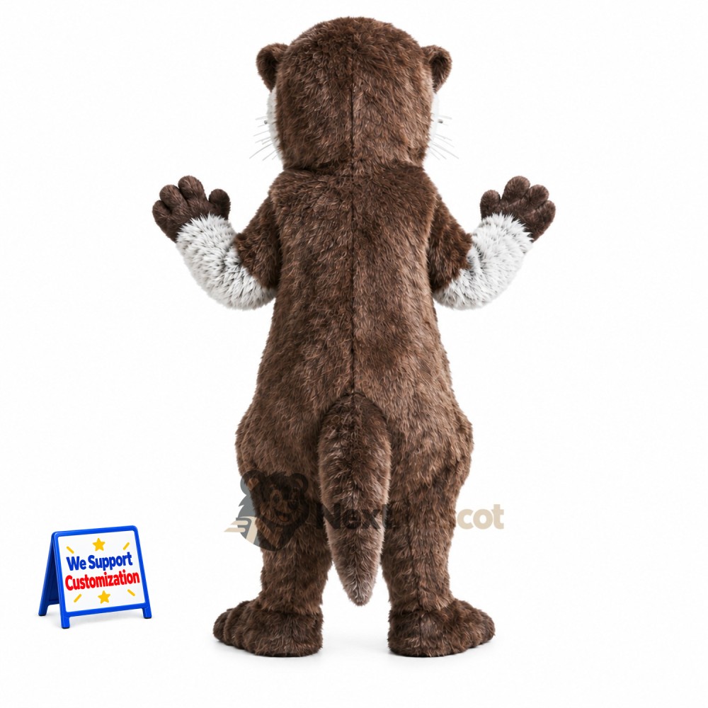 Otter Mascot Costume - Brown for School Events Otter Mascot Costume - Brown for School Events