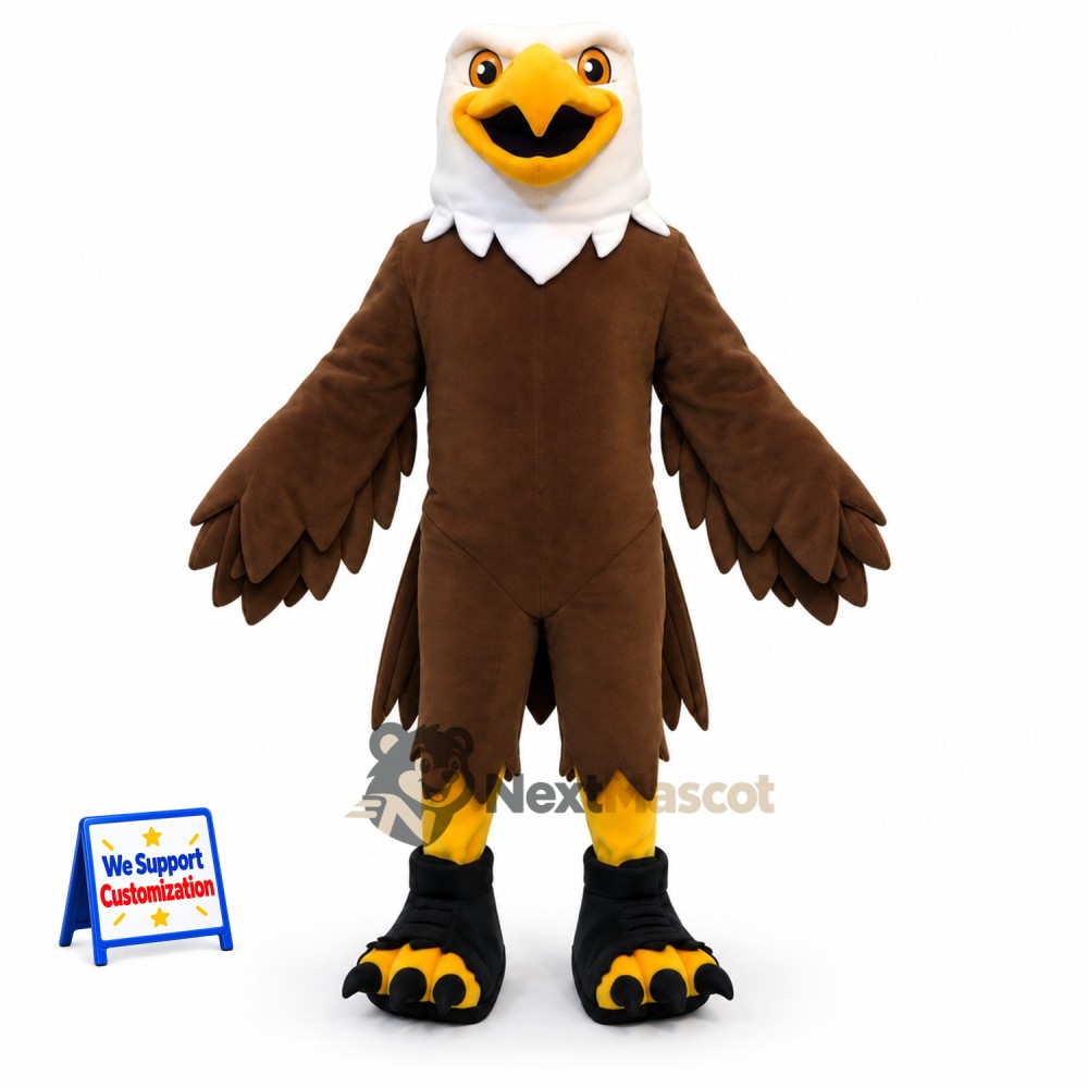 Eagle Mascot Costume - Brown for Campus Events Eagle Mascot Costume - Brown for Campus Events
