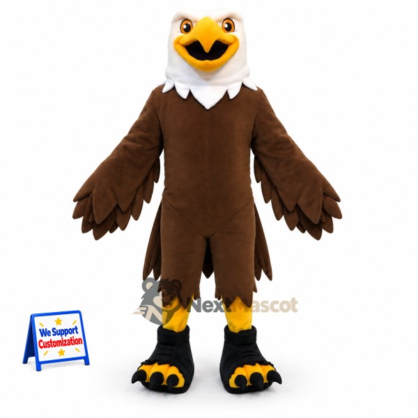 Eagle Mascot Costume - Brown for Campus Events