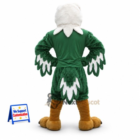 Bald Eagle Mascot Costume - Green Uniform Bald Eagle Mascot Costume - Green Uniform