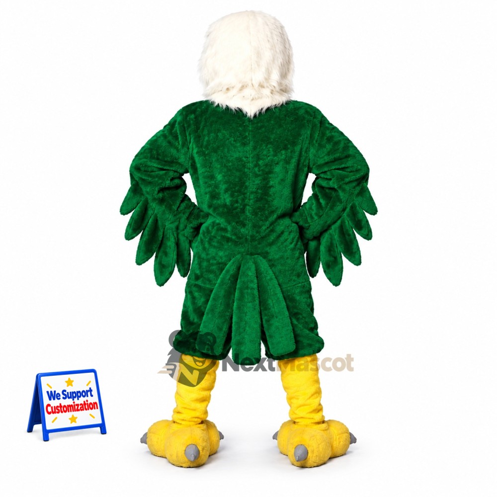 Eagle Mascot Costume - Green for School Events Eagle Mascot Costume - Green for School Events