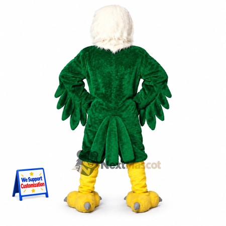 Eagle Mascot Costume - Green for School Events Eagle Mascot Costume - Green for School Events