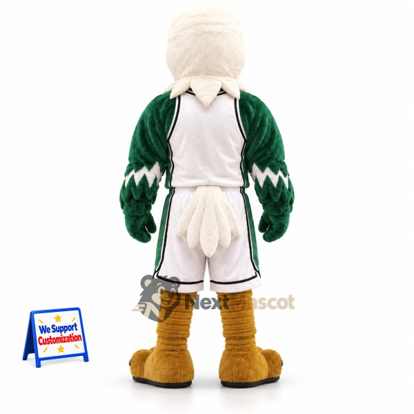 Eagle Mascot Costume - Green, White Uniform Eagle Mascot Costume - Green, White Uniform