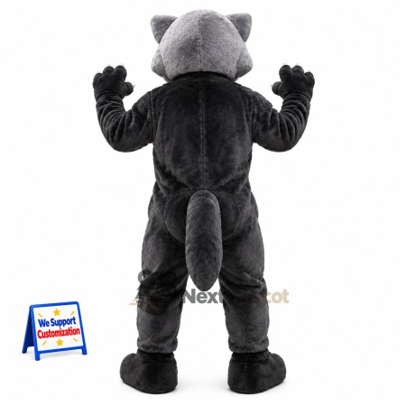 Wolf Mascot Costume - Muscular, Gray for Community Events Wolf Mascot Costume - Muscular, Gray for Community Events