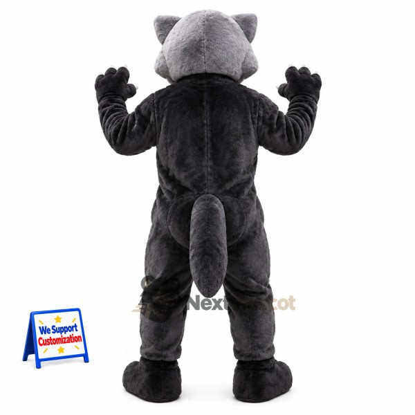 Wolf Mascot Costume - Muscular, Gray for Community Events