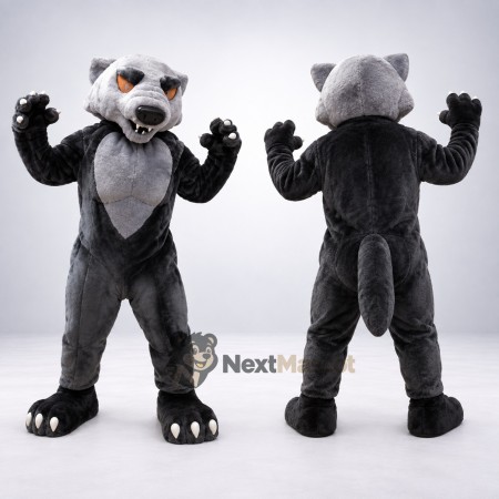 Wolf Mascot Costume - Muscular, Gray for Community Events Wolf Mascot Costume - Muscular, Gray for Community Events