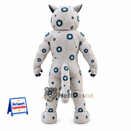 Snow Leopard Mascot Costume Snow Leopard Mascot Costume