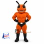 Ant Mascot Costume - Muscular, Orange
