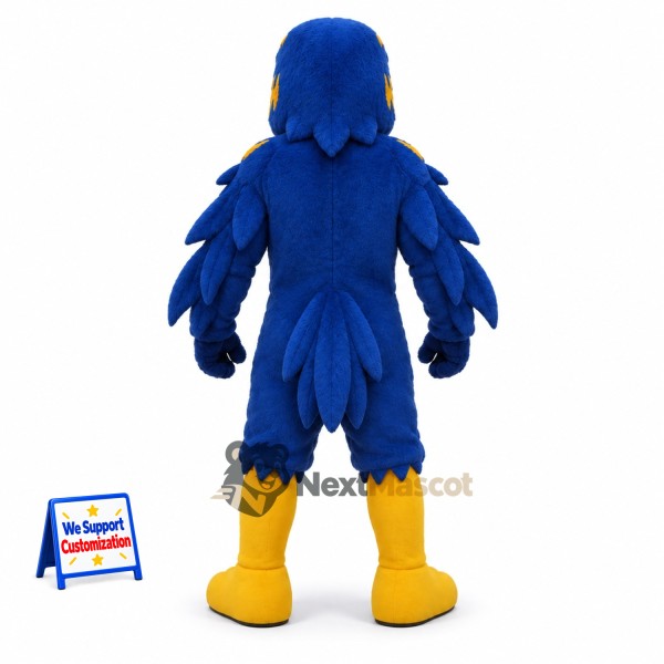 Eagle Mascot Costume - Muscular, Blue for Festivals Eagle Mascot Costume - Muscular, Blue for Festivals