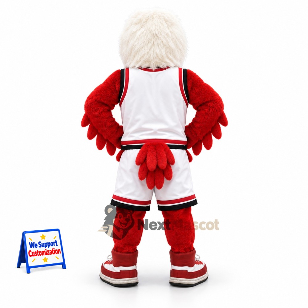 Eagle Mascot Costume - Red, White Uniform for Parades Eagle Mascot Costume - Red, White Uniform for Parades