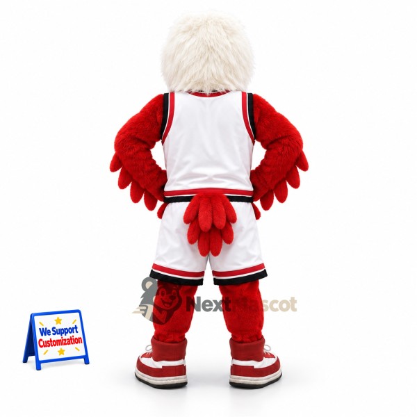 Eagle Mascot Costume - Red, White Uniform for Parades Eagle Mascot Costume - Red, White Uniform for Parades