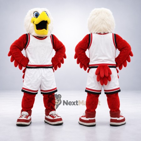 Eagle Mascot Costume - Red, White Uniform for Parades Eagle Mascot Costume - Red, White Uniform for Parades