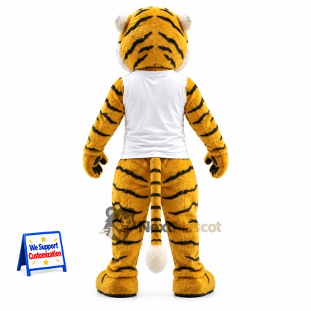 Tiger Mascot Costume - White Shirt Tiger Mascot Costume - White Shirt
