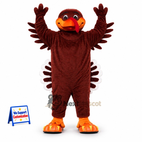 Turkey Mascot Costume - Brown for Parades