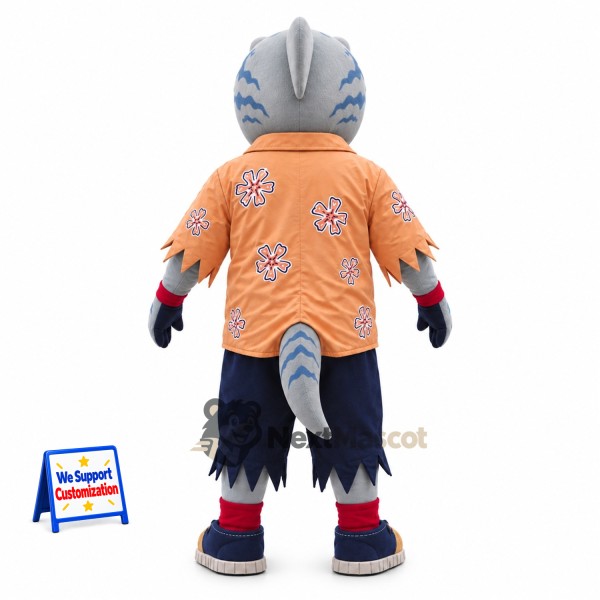 Shark Mascot Costume - Hawaiian Shirt for Ocean Events