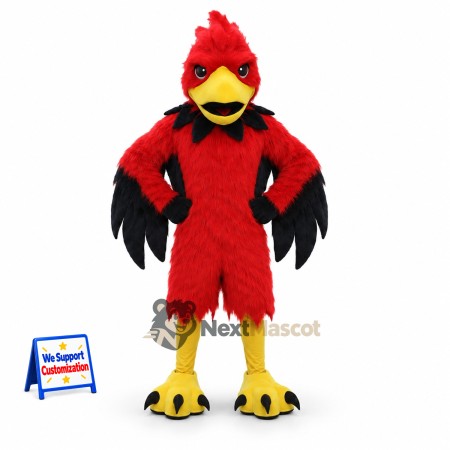 Cardinal Mascot Costume - Red for Celebrations Cardinal Mascot Costume - Red for Celebrations