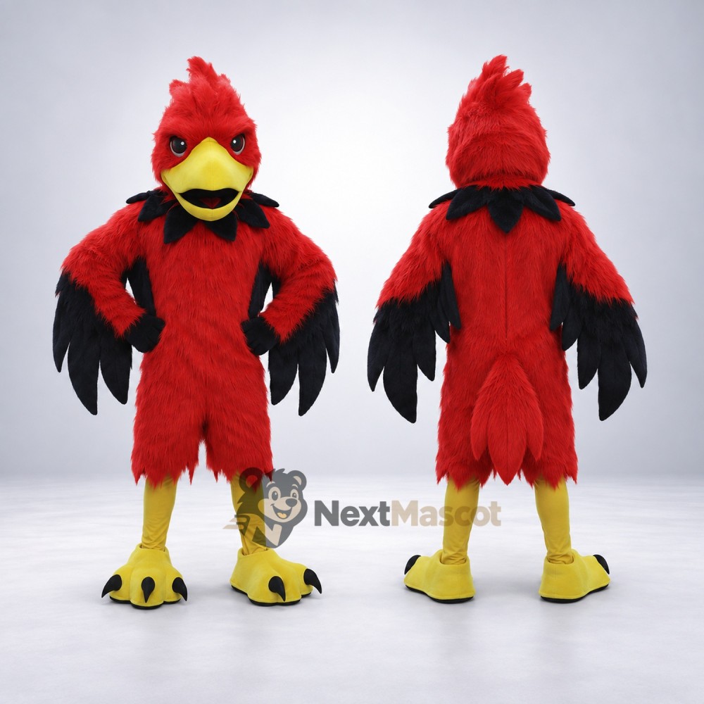 Cardinal Mascot Costume - Red for Celebrations Cardinal Mascot Costume - Red for Celebrations