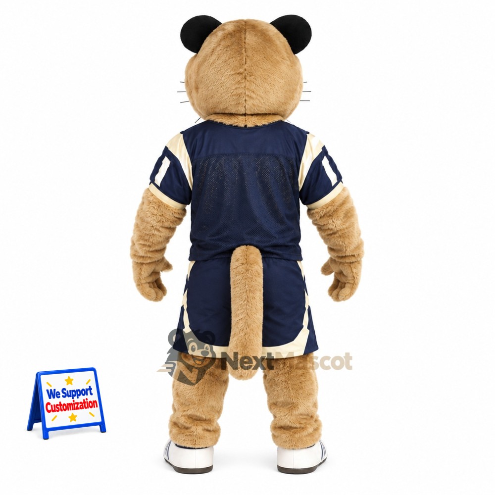Cougar Mascot Costume - Navy Uniform Cougar Mascot Costume - Navy Uniform