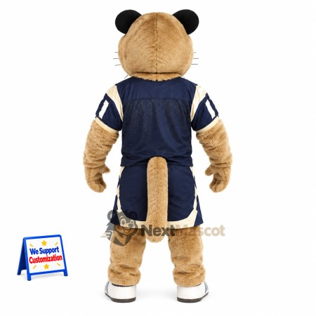 Cougar Mascot Costume - Navy Uniform Cougar Mascot Costume - Navy Uniform