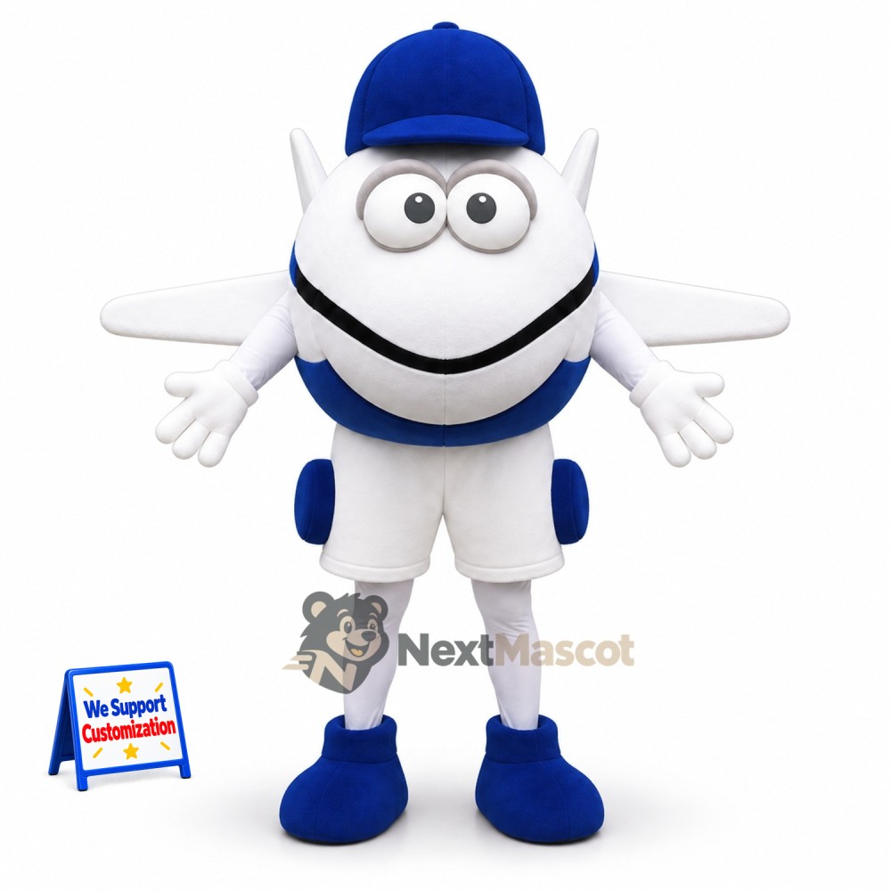 Airplane Mascot Costume Airplane Mascot Costume