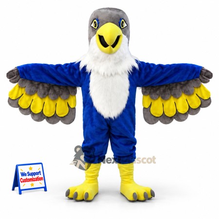 Eagle Mascot Costume - Blue for Sports Days