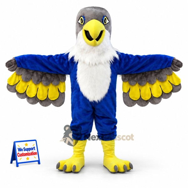 Eagle Mascot Costume - Blue for Sports Days