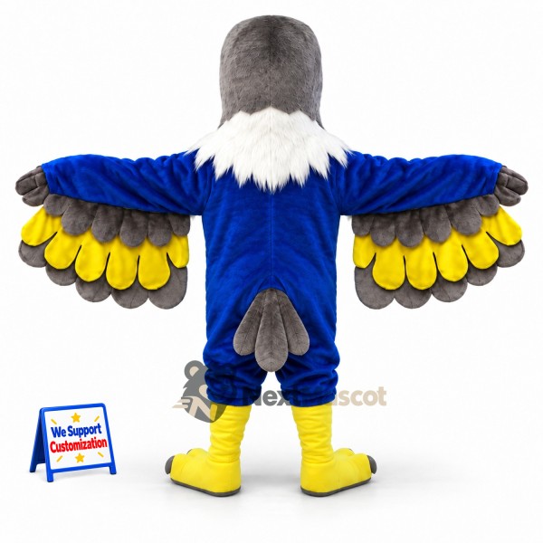 Eagle Mascot Costume - Blue for Sports Days
