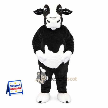 Cow Mascot Costume - Black and White for Community Events Cow Mascot Costume - Black and White for Community Events