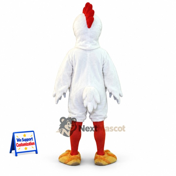 Rooster Mascot Costume - White for Charity Events Rooster Mascot Costume - White for Charity Events