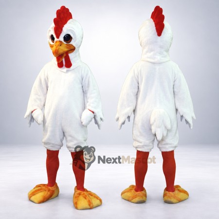Rooster Mascot Costume - White for Charity Events Rooster Mascot Costume - White for Charity Events