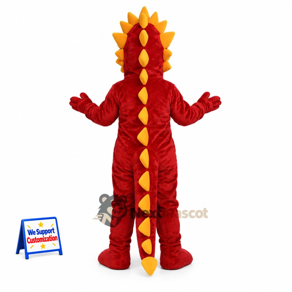 Dragon Mascot Costume - Red for Community Events Dragon Mascot Costume - Red for Community Events
