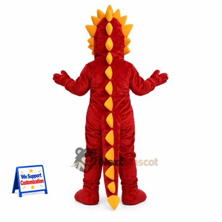 Dragon Mascot Costume - Red for Community Events Dragon Mascot Costume - Red for Community Events