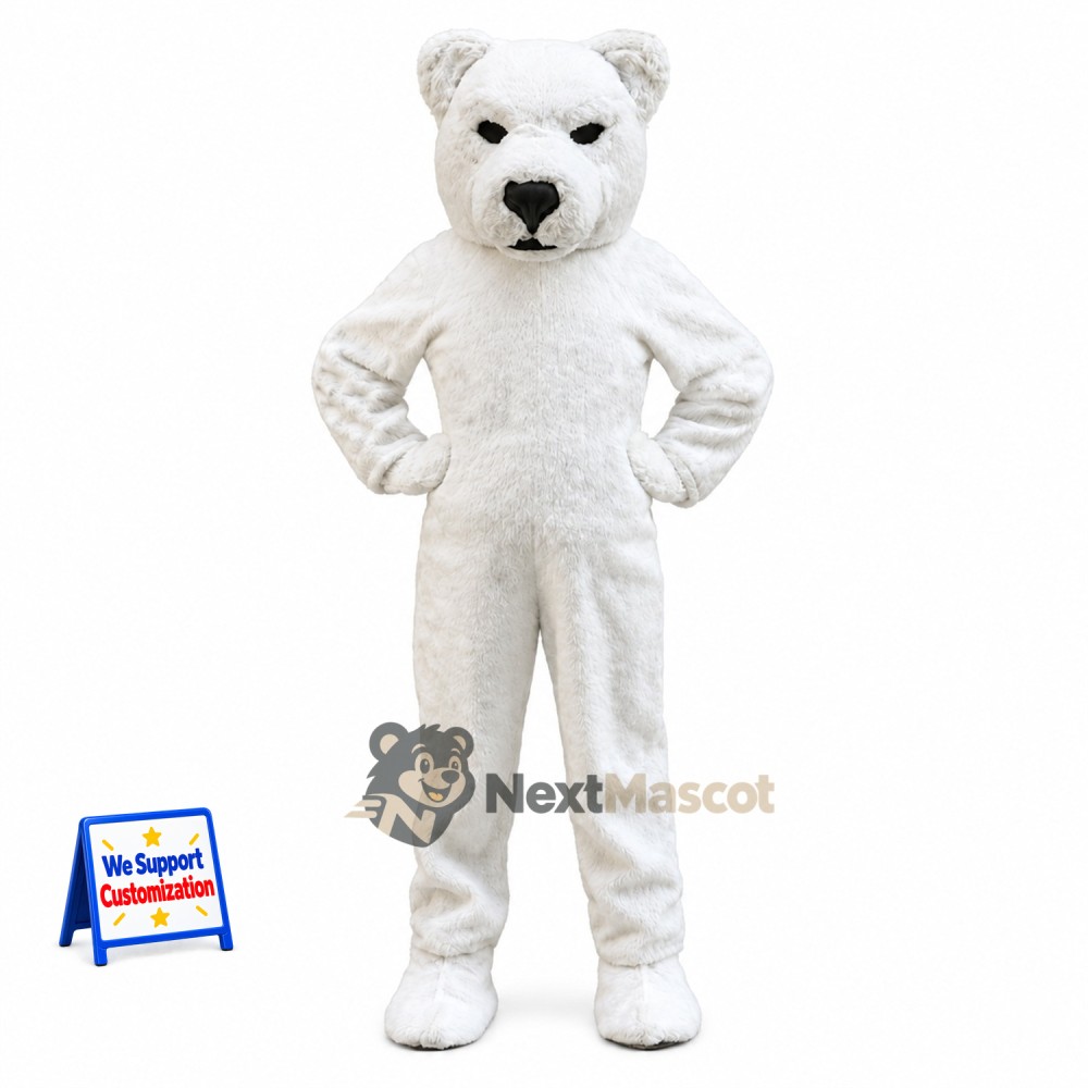 Polar Bear Mascot Costume for Celebrations Polar Bear Mascot Costume for Celebrations