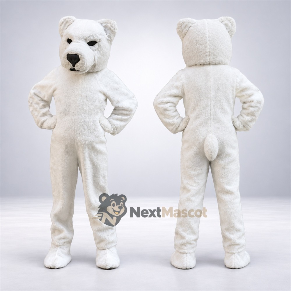 Polar Bear Mascot Costume for Celebrations Polar Bear Mascot Costume for Celebrations