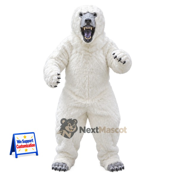 Polar Bear Mascot Costume for Fan Events