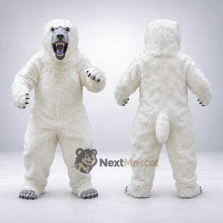 Polar Bear Mascot Costume for Fan Events Polar Bear Mascot Costume for Fan Events