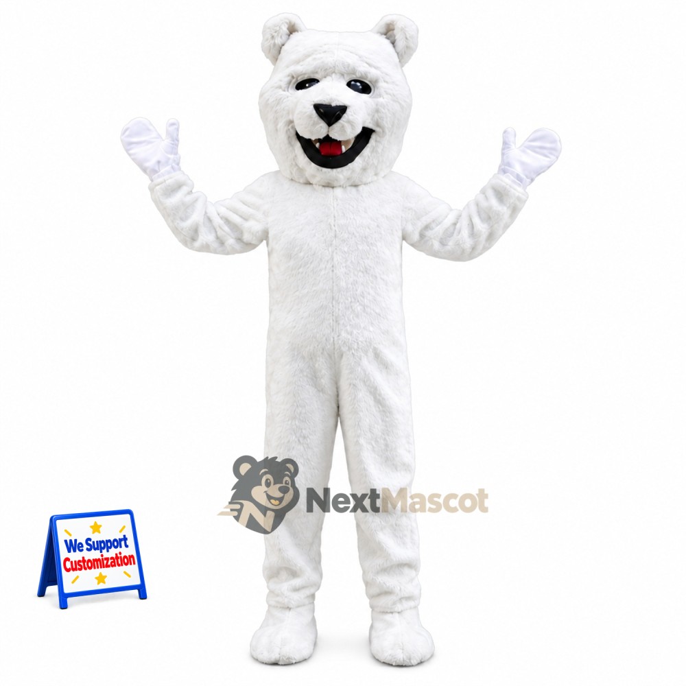 Bulldog Mascot Costume - White for Community Parades Bulldog Mascot Costume - White for Community Parades