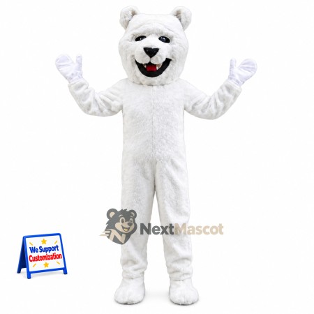 Bulldog Mascot Costume - White for Community Parades Bulldog Mascot Costume - White for Community Parades