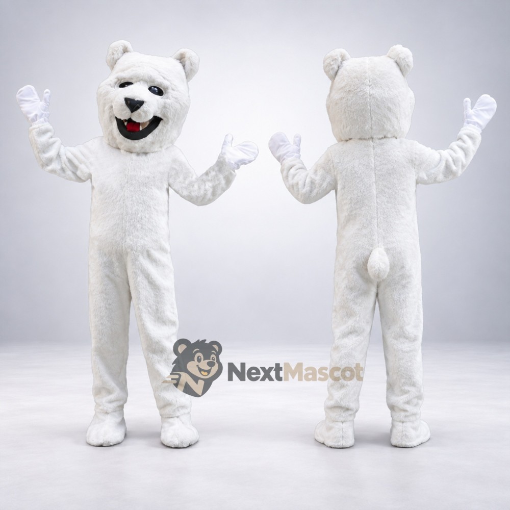 Bulldog Mascot Costume - White for Community Parades Bulldog Mascot Costume - White for Community Parades
