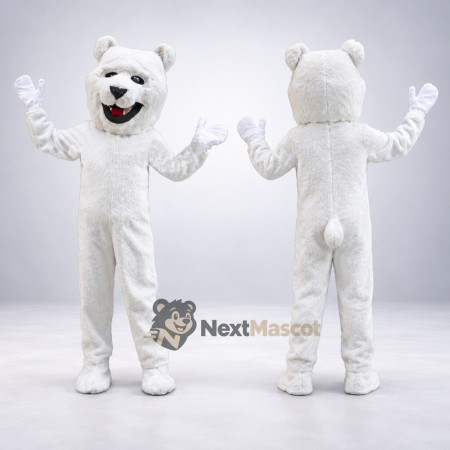 Bulldog Mascot Costume - White for Community Parades Bulldog Mascot Costume - White for Community Parades