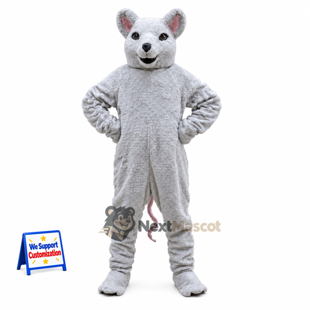 Mouse Mascot Costume - Gray for Community Events Mouse Mascot Costume - Gray for Community Events