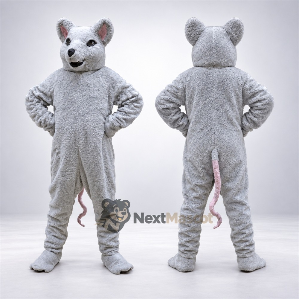 Mouse Mascot Costume - Gray for Community Events Mouse Mascot Costume - Gray for Community Events