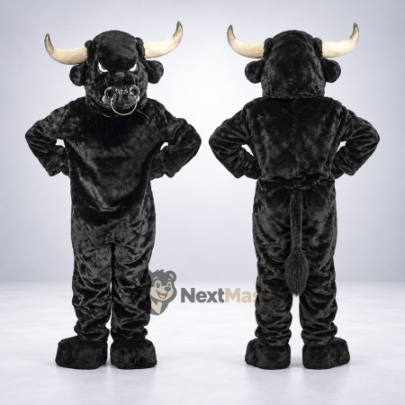 Bull Mascot Costume - Black for Birthday Parties Bull Mascot Costume - Black for Birthday Parties