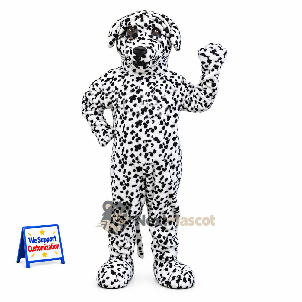 Dalmatian Mascot Costume for Community Events Dalmatian Mascot Costume for Community Events