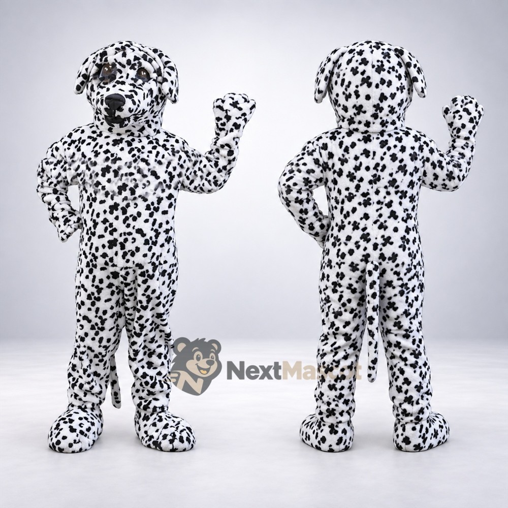 Dalmatian Mascot Costume for Community Events Dalmatian Mascot Costume for Community Events