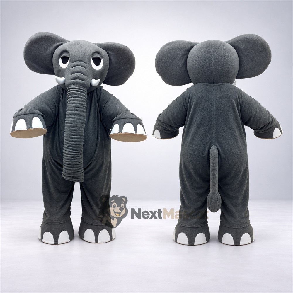 Elephant Mascot Costume - Gray for Spring Events Elephant Mascot Costume - Gray for Spring Events