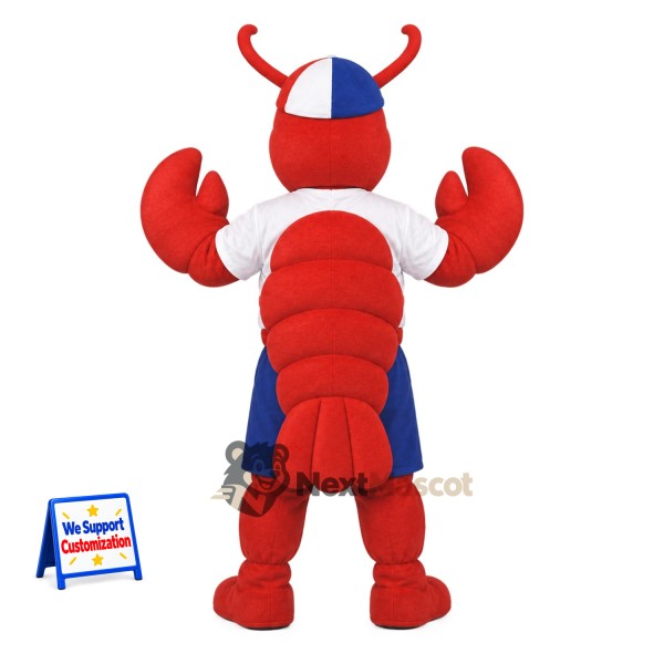 Lobster Mascot Costume - Blue Shorts Lobster Mascot Costume - Blue Shorts