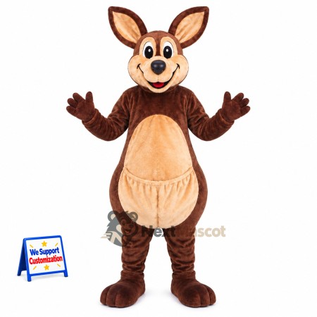 Kangaroo Mascot Costume - Brown for Fundraisers